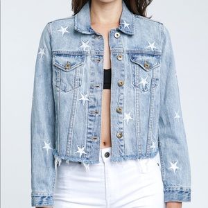 NWOT Cropped Denim Jacket - M